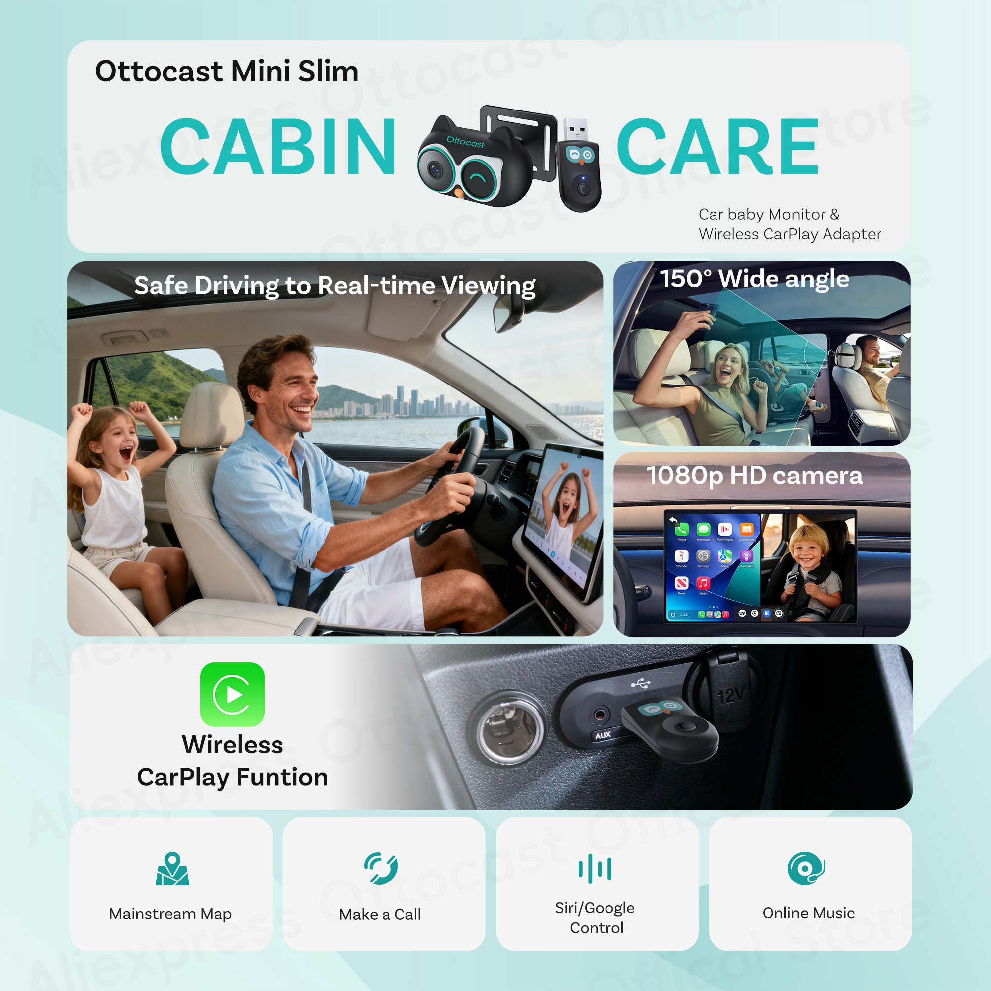 Ottocast Cabin Care Adapter Wi – обзор и цена Wireless Baby Monitor