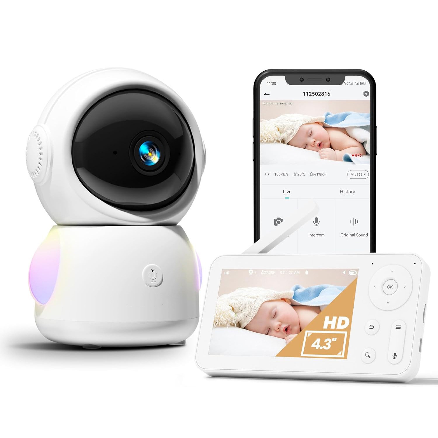 4.3Inch Screen 2MP 1080P Full  – обзор и цена Wireless Baby Monitor