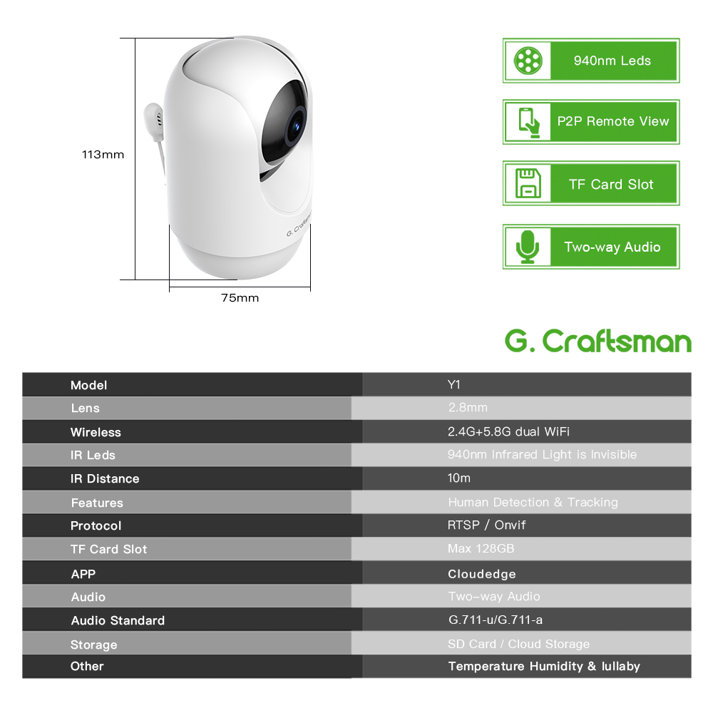 C G,Craftsman Y1 Baby Monitor, – обзор и цена Wireless Baby Monitor