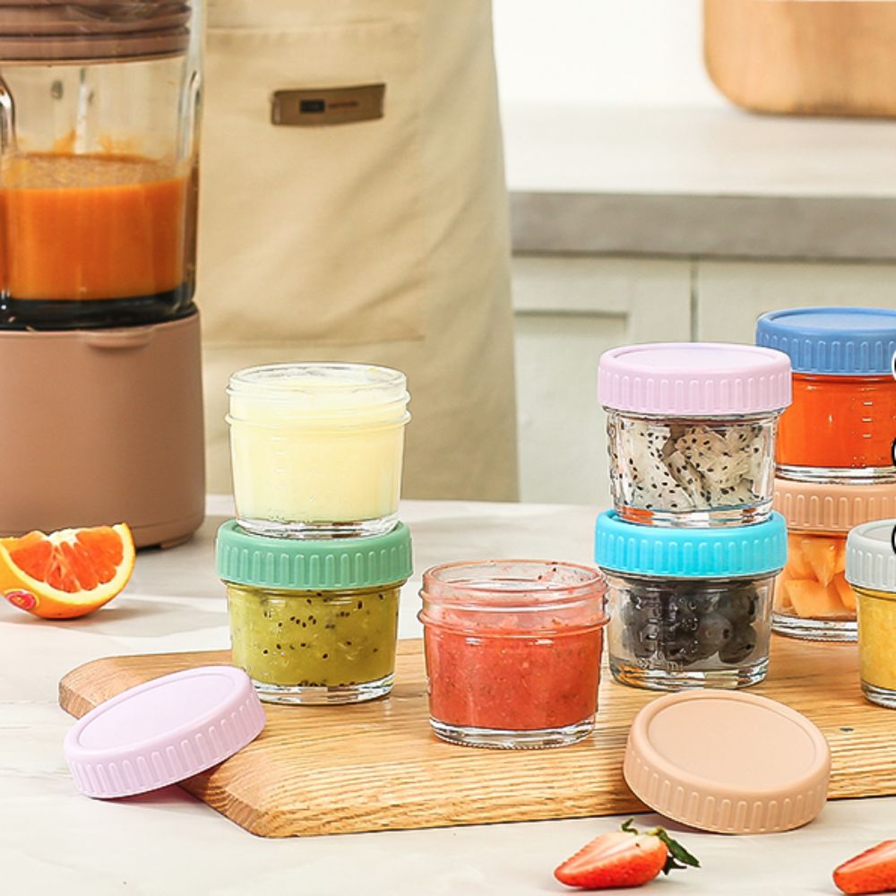 6pcs Multipurpose Glass Baby F – обзор и цена Baby Food Storage Jar
