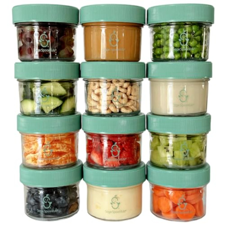Sage Spoonfuls -12 Pack 4 oz B – обзор и цена Baby Food Storage Jar