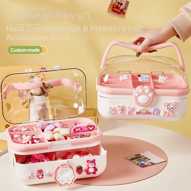 Girls' Hair Accessories Storag – обзор и цена Baby Products Storage Box