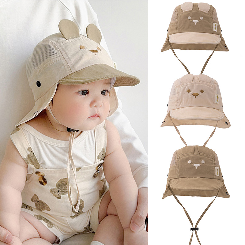 Summer Baby Hat Cartoon Bear E – обзор и цена Infant Head Protector