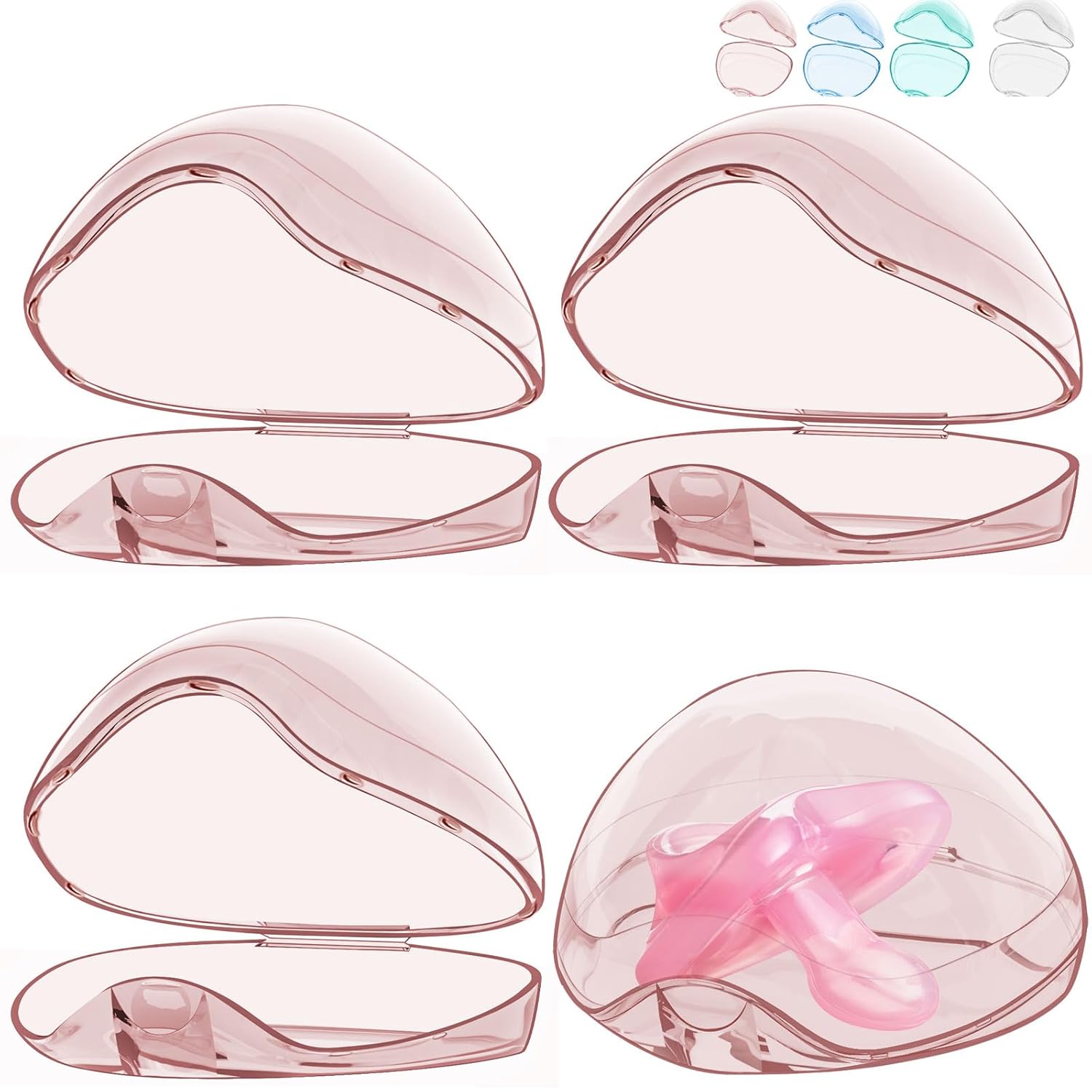 Pacifier Holder - 2/4 Pcs Trav – обзор и цена Baby Products Storage Box