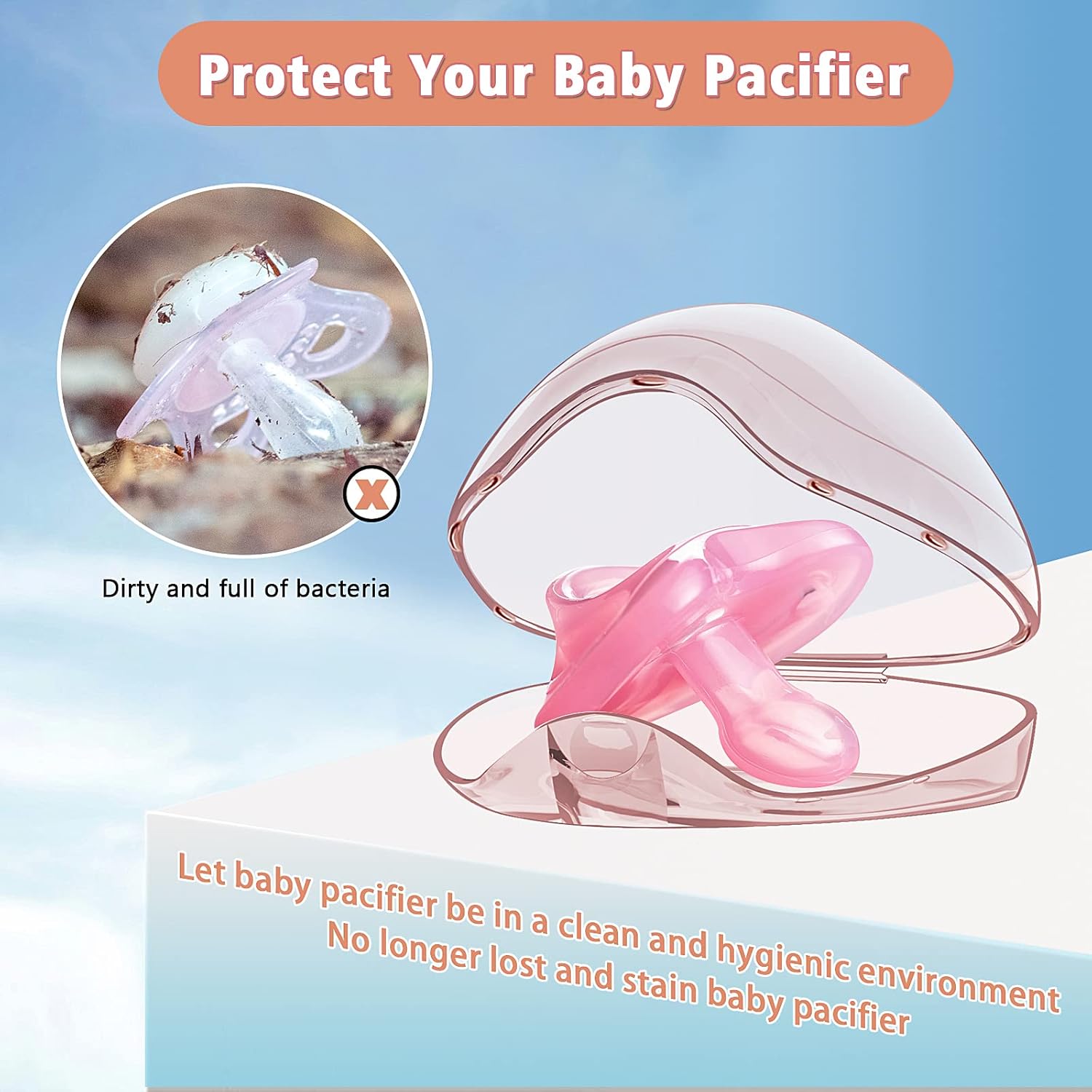 Pacifier Holder - 2/4 Pcs Trav – обзор и цена Baby Products Storage Box