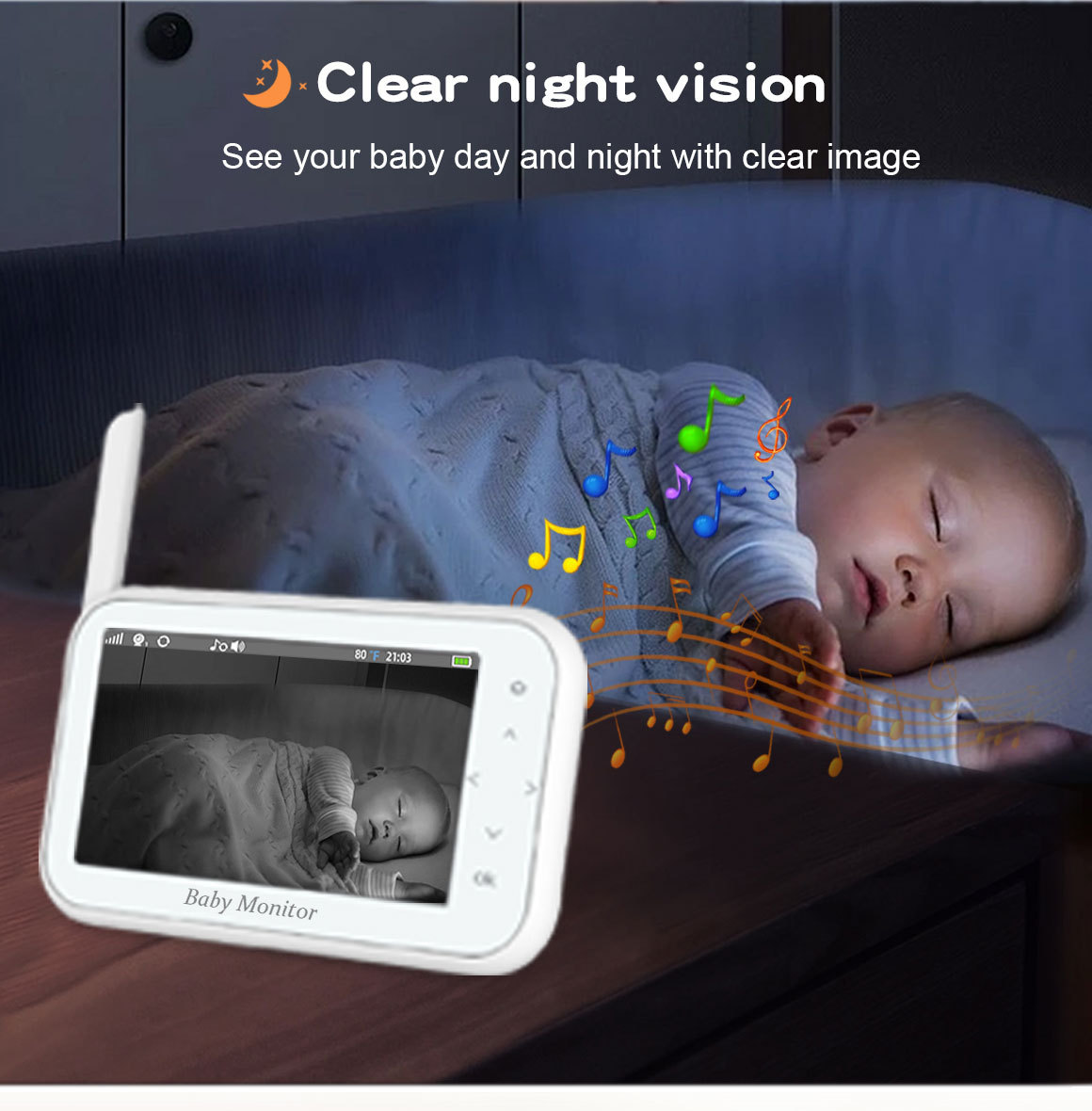 720P Wireless PTZ Baby Monitor – обзор и цена Wireless Baby Monitor